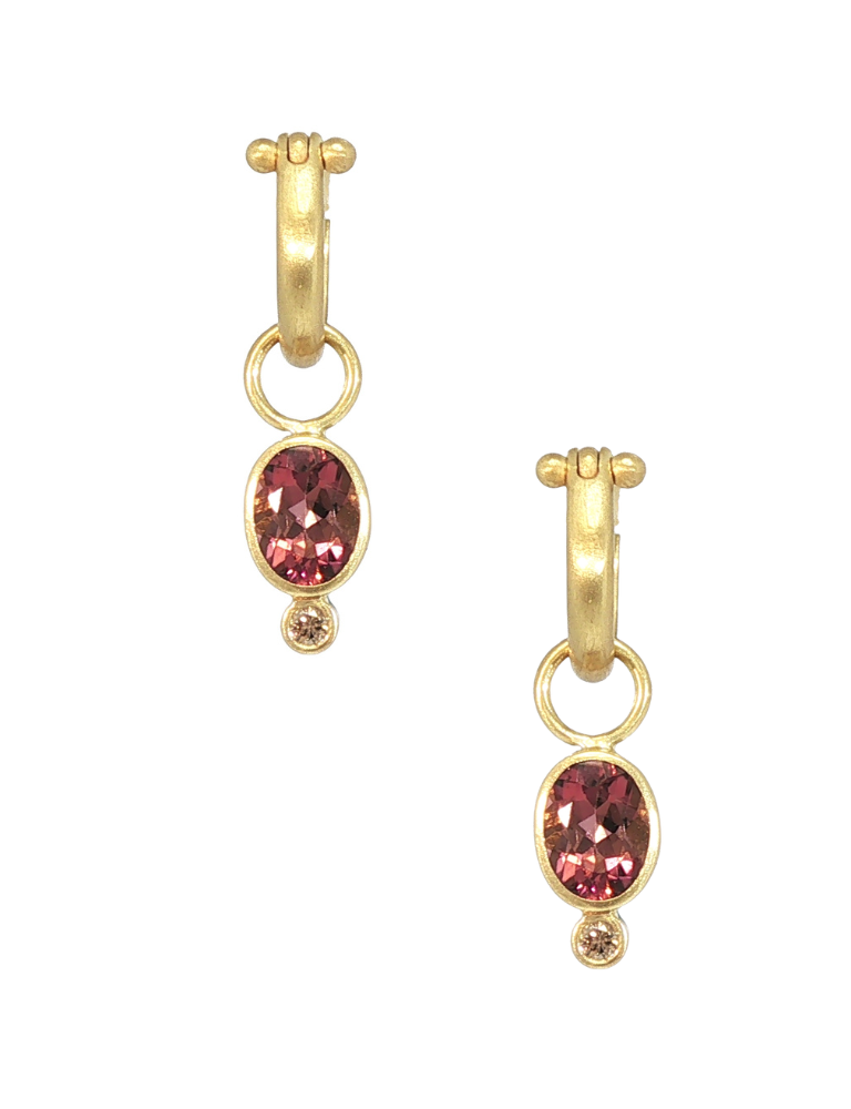 Moon Drops with Pink Sapphires