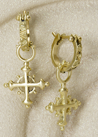 Small Nautical Cross Drops