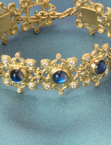 Blue Moonstone Aphrodite Bracelet