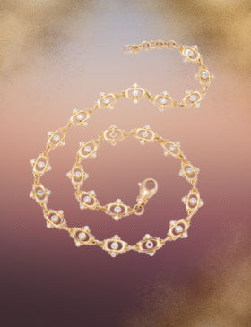 Diamond Tabla Necklace
