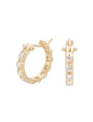 Large White Diamond Cypress Hoops Main View