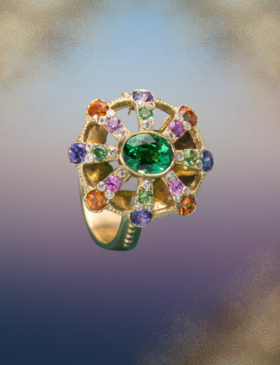 Colorburst Dome Ring