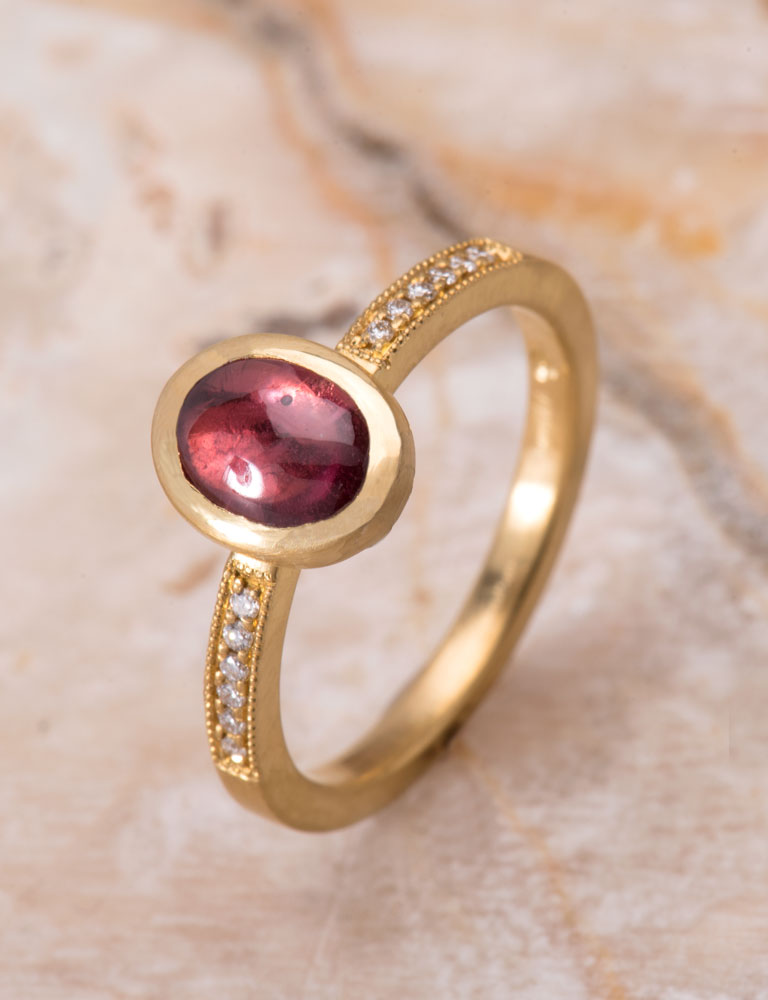 Cranberry Sapphire Be Mine Ring Cranberry Sapphire Be Mine Ring