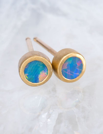 Small Opal Doublet Studs Small Opal Doublet Studs