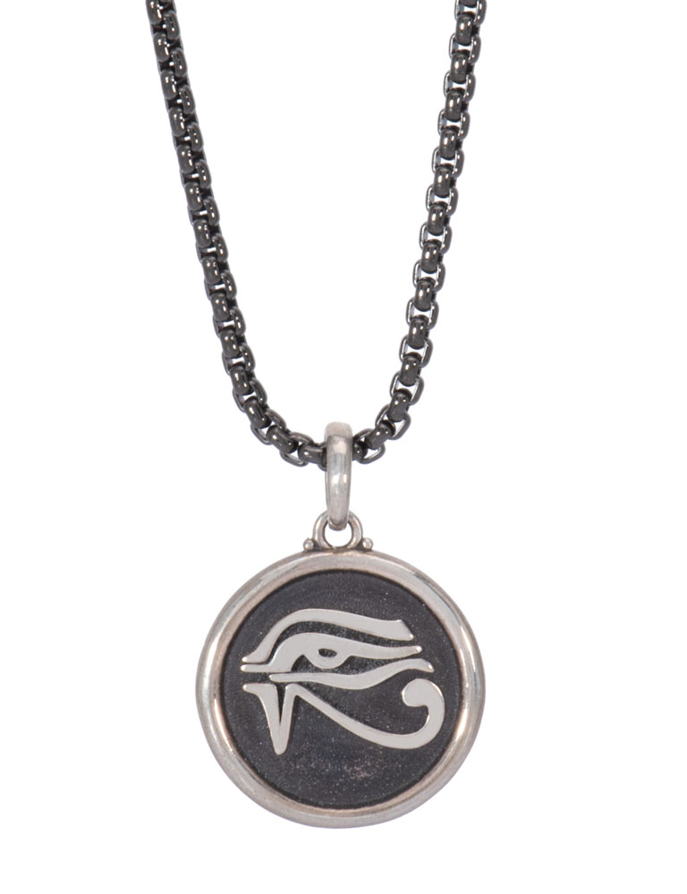 Mixed Metal Eye of Horus Pendant