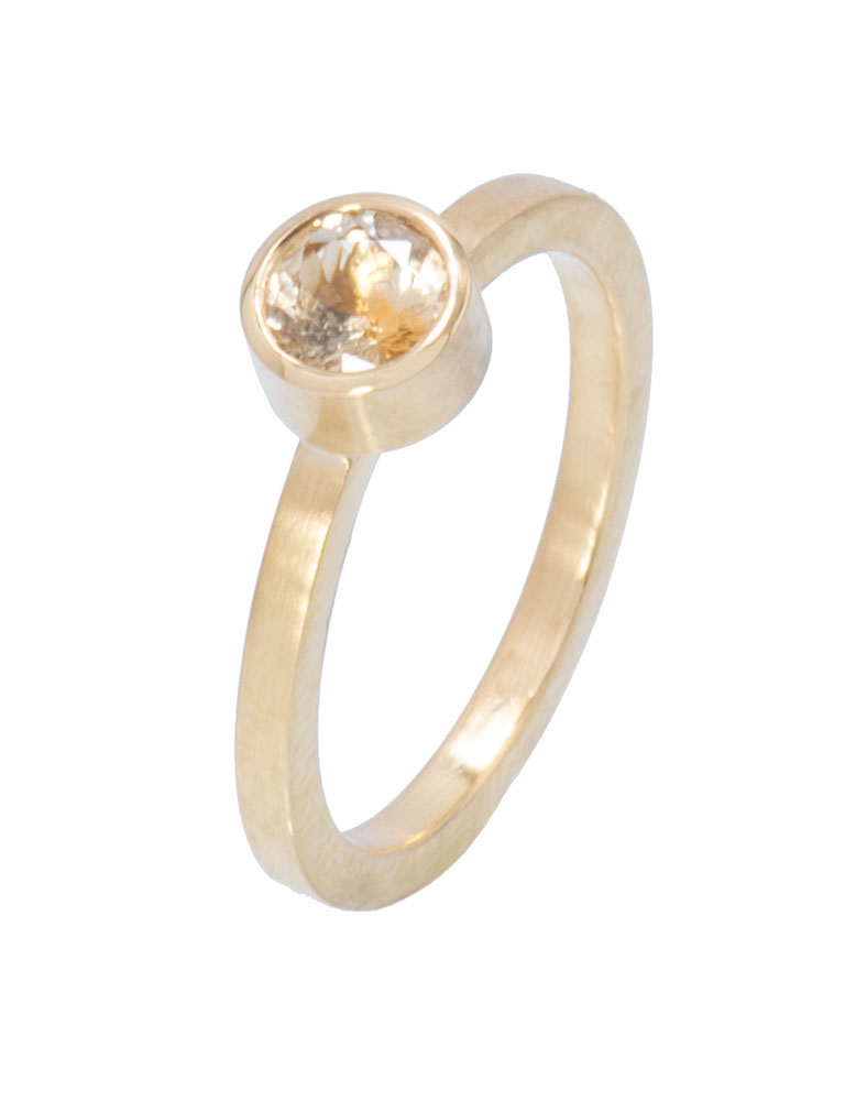 Yellow Montana Sapphire Be Mine Ring Yellow Montana Sapphire Be Mine Ring