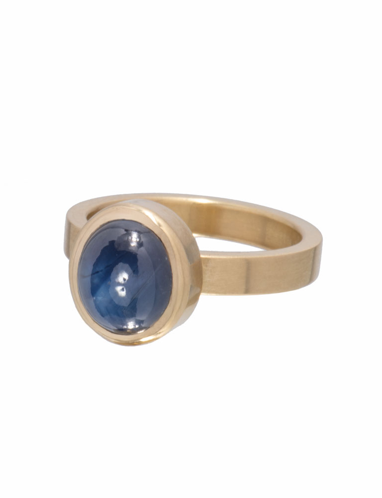 Midnight Blue Star Sapphire Ring Midnight Blue Star Sapphire Ring