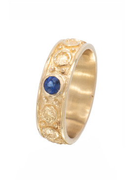Sapphire Circle of Wreaths Ring
