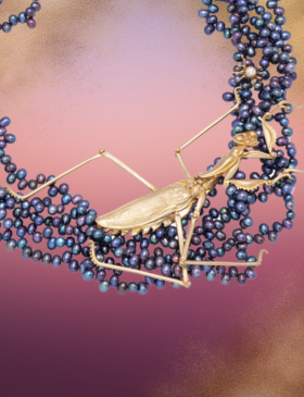 Mercy Mantis Pearl Necklace
