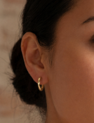 Large Plain Hoops View 2