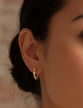 Large Plain Hoops