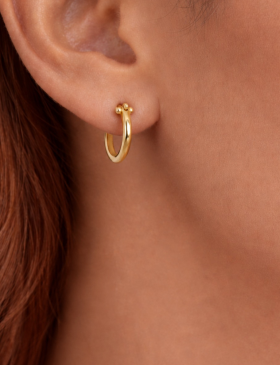 Small Plain Hoops