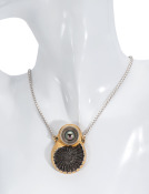 Ammonite and Tahitian Pearl Necklace View 2