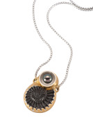 Ammonite and Tahitian Pearl Necklace View 1