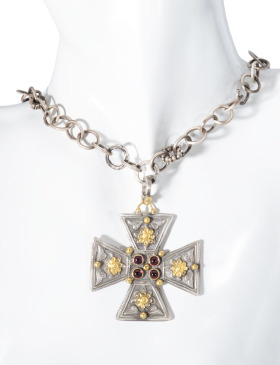 Garnet Maltese Cross