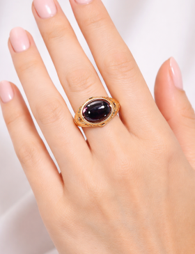 Purple Tourmaline Cortina Ring