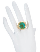 Sonoran Turquoise Scroll Ring View 2