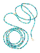 Turquoise, Coral, Lapis Bead Necklace View 1
