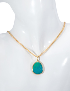 Chrysocolla Conichalcite Pendant