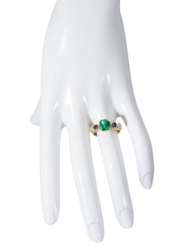 Radiant Emerald Ring