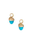 Small Golden Turquoise Acorns View 1
