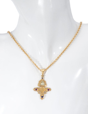 Diamond and Sapphire Byzantine Cross