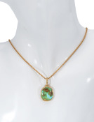 Sonoran Gold Oval Pendant View 2