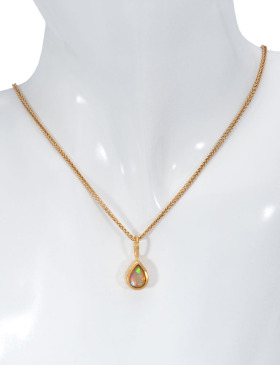 Polka Dot Ethiopian Opal Pendant