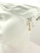 Poeidon Crown Drops with Orange Sapphires View 2