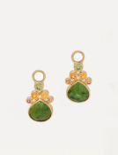 Rose Cut Crowned Tourmaline Drops View 1