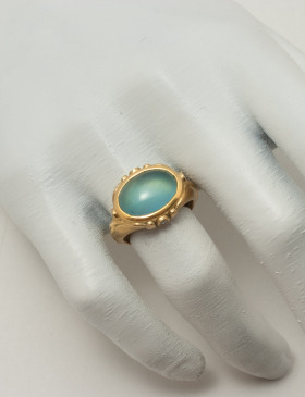 Aquamarine Vine Ring