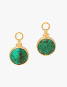 Round Chrysocolla Drops View 1