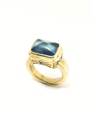 Aquamarine Versailles Ring View 1