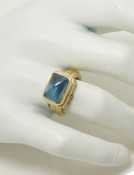 Aquamarine Versailles Ring View 2