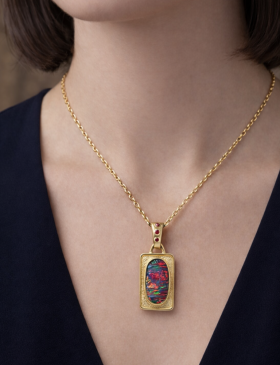 Ankh Opal Pendant