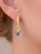 Sapphire with Sapphire Riviera Drops View 2