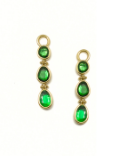 Tsavorite Three Tiered Drops View 1