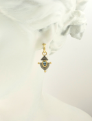 Siren Anchors with Aquamarine View 2