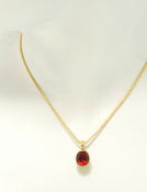 Mexican Fire Opal Pendant View 2