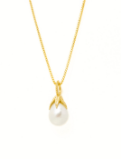 Starfish and Pearl Pendant View 1