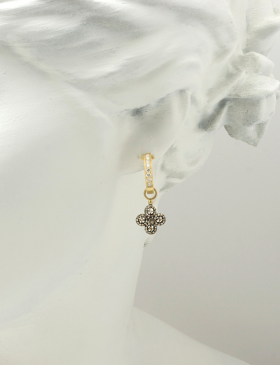 Flower Pave Drops