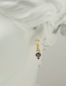 Tanzanite and Red Tourmaline Drops View 2