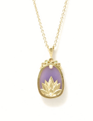 Holly Agate Lotus Pendant View 1