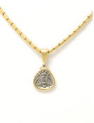 Mixed Metal Bee Amulet Pendant View 1