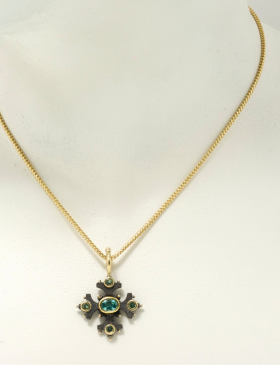 Apatite and Kornerupine Maltese Cross