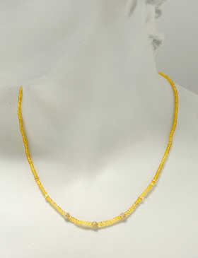 Golden Sapphire Beads