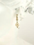 Golden South Sea Pearl Drops View 2