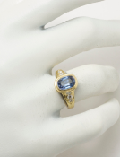 Lavender Blue Sapphire Ring View 2