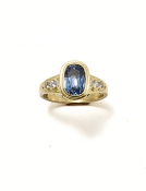 Lavender Blue Sapphire Ring View 1