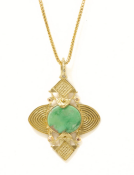 Turquoise Ashanti Cross Pendant View 1